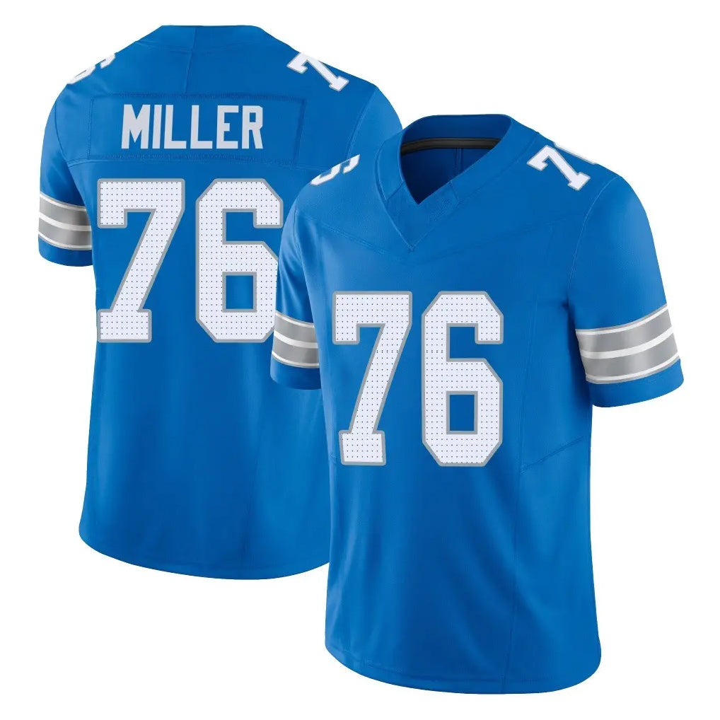 Parkc D.Lions #76 Blake Miller Player Blue Limited Vapor F.U.S.E. Alternate Home Game Stitched Jerseys