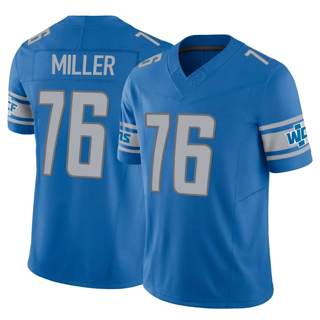 Parkc D.Lions #76 Blake Miller Player Blue Vapor F.U.S.E. Limited Home Game Stitched Jerseys
