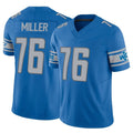 Parkc D.Lions #76 Blake Miller Player Blue Vapor F.U.S.E. Limited Home Game Stitched Jerseys