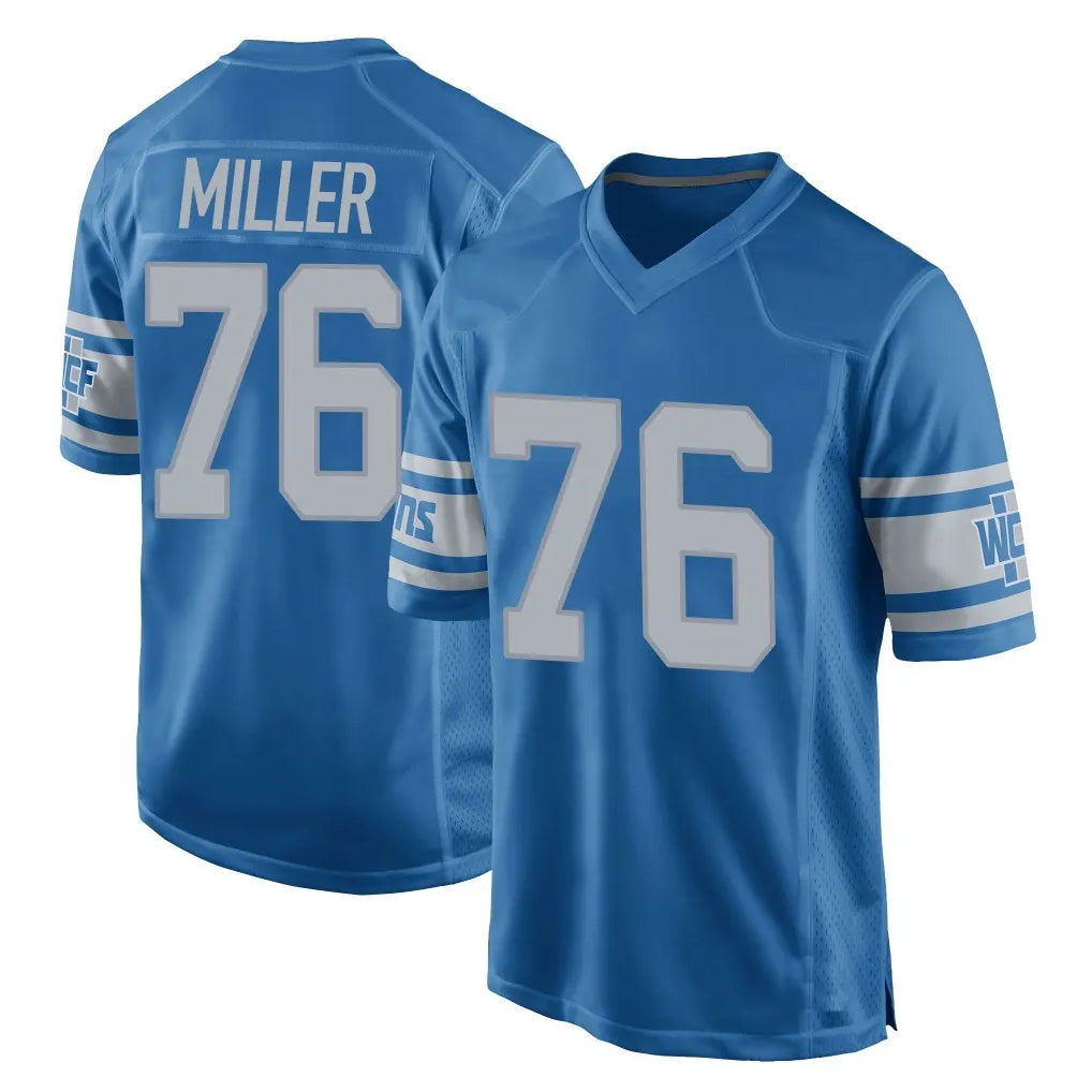 Parkc D.Lions #76 Blake Miller Player Blue Vapor Untouchable Throwback Game Stitched Jerseys