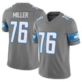 Parkc D.Lions #76 Blake Miller Player Gray Vapor F.U.S.E. Limited Home Game Stitched Jerseys