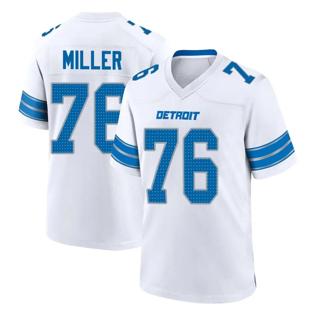 Parkc D.Lions #76 Blake Miller Player White Alternate Home Game Stitched Jerseys