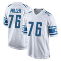 Parkc D.Lions #76 Blake Miller Player White Home Game Stitched Jerseys