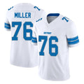 Parkc D.Lions #76 Blake Miller Player White Limited Vapor F.U.S.E. Alternate Home Game Stitched Jerseys