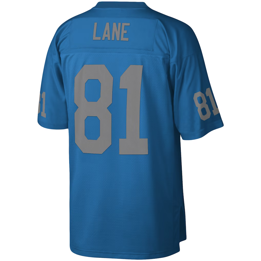 Parkc D.Lions #81 Richard Lane Mitchell & Ness Blue Legacy Replica Jersey Stitched Puhic