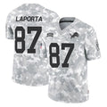 Parkc D.Lions #87 Sam LaPorta Player Arctic Camo Salute To Service Limited Stitched Jerseys