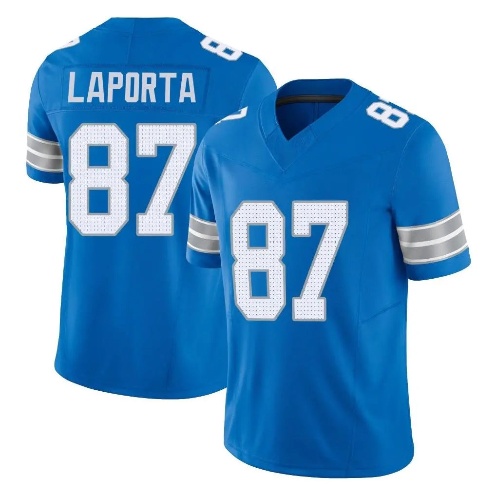 Parkc D.Lions #87 Sam LaPorta Player Blue Limited Vapor F.U.S.E. Alternate Home Game Stitched Jerseys