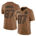 Parkc D.Lions #87 Sam LaPorta Player Brown Salute To Service Limited Stitched Jerseys