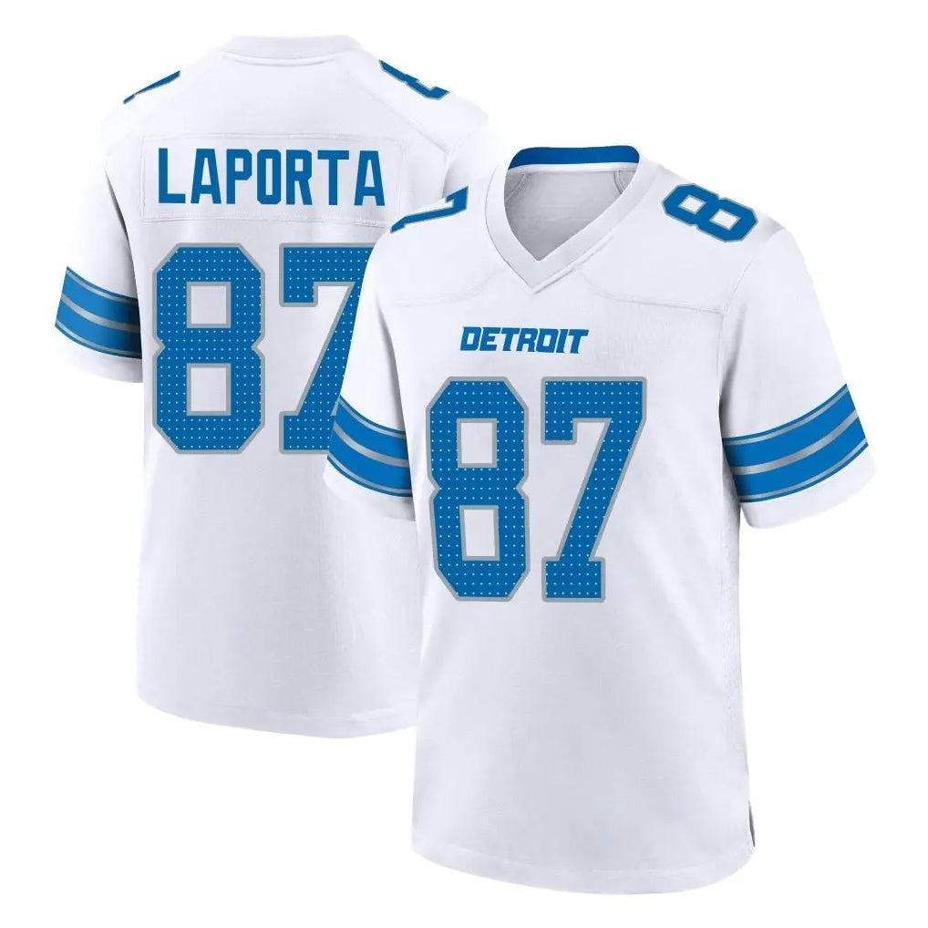 Parkc D.Lions #87 Sam LaPorta Player White Alternate Home Game Stitched Jerseys