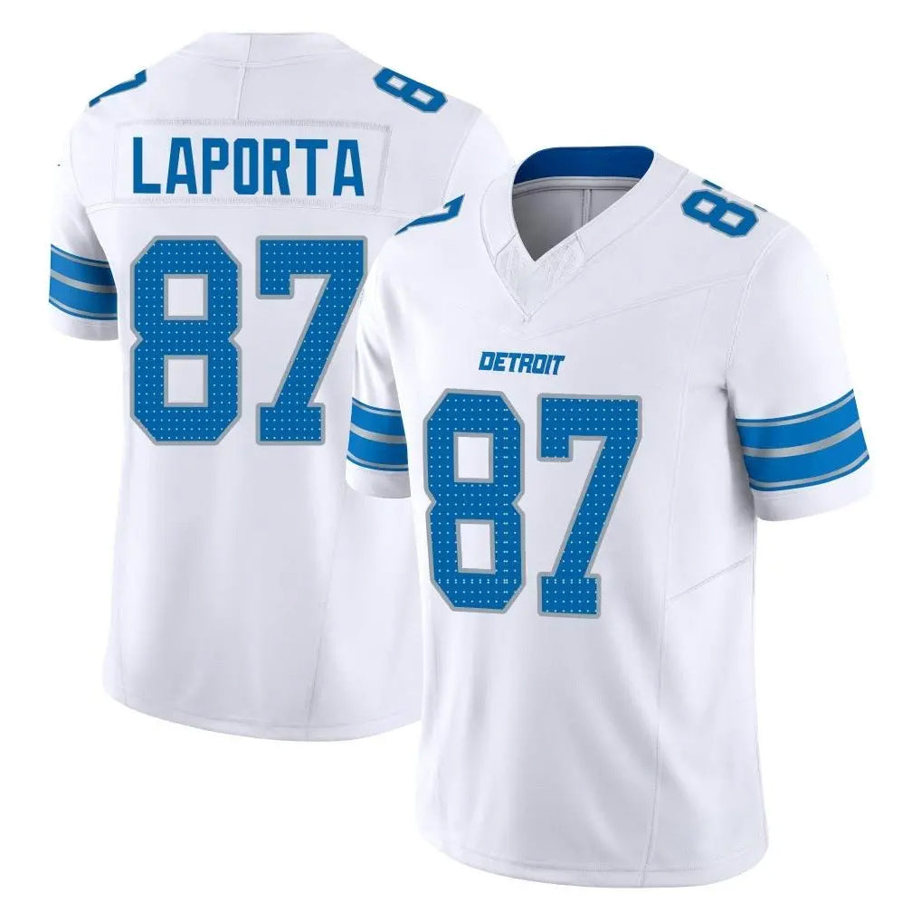 Parkc D.Lions #87 Sam LaPorta Player White Limited Vapor F.U.S.E. Alternate Home Game Stitched Jerseys