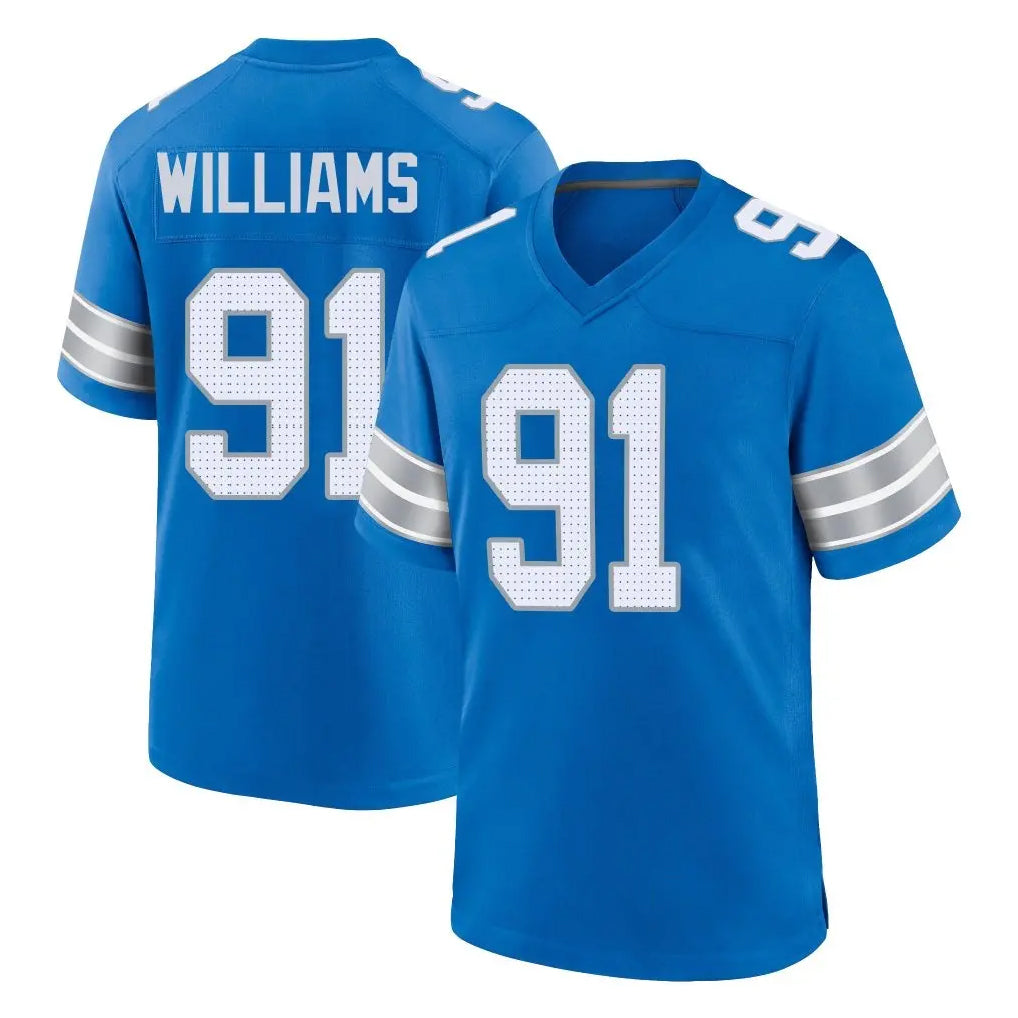 Parkc D.Lions #91 Tyleik Williams Player Blue Alternate Home Game Stitched Jerseys