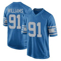 Parkc D.Lions #91 Tyleik Williams Player Blue Vapor Untouchable Throwback Game Stitched Jerseys