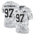 Parkc D.Lions #97 Aidan Hutchinson Player Arctic Camo Salute To Service Limited Stitched Jerseys
