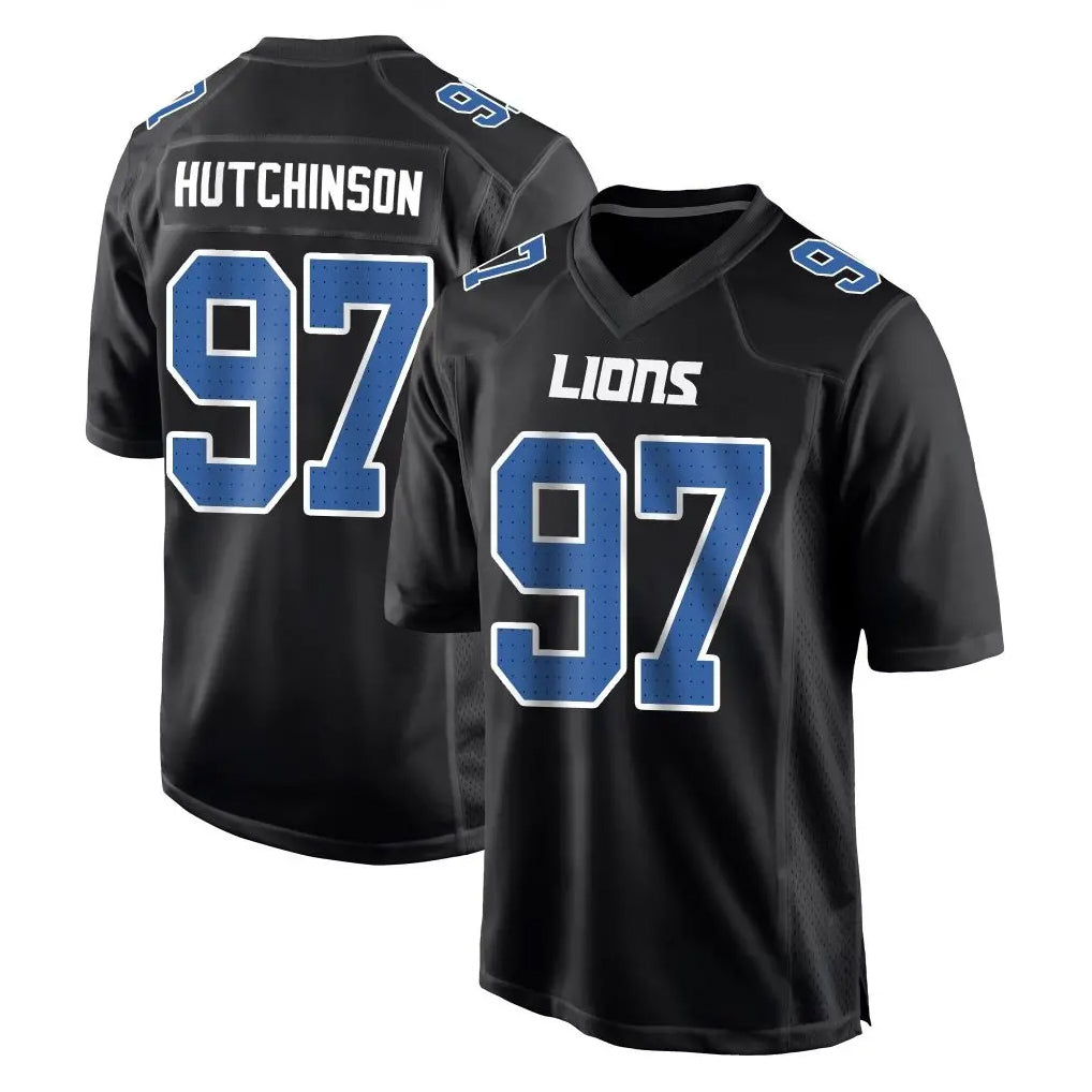 Parkc D.Lions #97 Aidan Hutchinson Player Black Fashion Home Game Stitched Jerseys