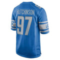 Parkc D.Lions #97 Aidan Hutchinson Player Blue Home Game Stitched Jerseys