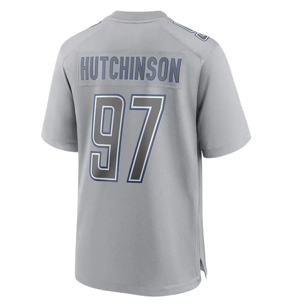 Parkc D.Lions #97 Aidan Hutchinson Player Gray Atmosphere Fashion Home Game Stitched Jerseys