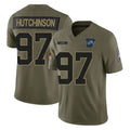 Parkc D.Lions #97 Aidan Hutchinson Player Olive 2025 Salute To Service Limited Home Game Stitched Jerseys