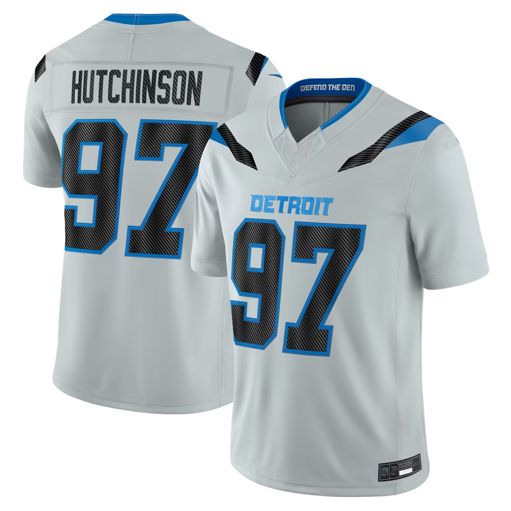 Parkc D.Lions #97 Aidan Hutchinson Silver 2026 Rivalries Collection Limited Stitched Jerseys