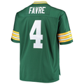Parkc GB.Packers #4 Brett Favre Mitchell & Ness Green Big & Tall 1996 Retired Player Replica Stitched Puhic Jersey