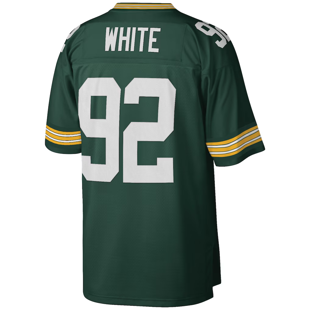 Parkc GB.Packers #92 Reggie White Mitchell & Ness Green Big & Tall 1996 Retired Player Replica Stitched Puhic Jersey