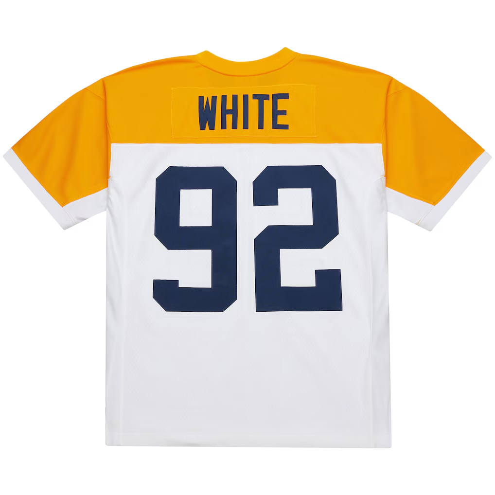 Parkc GB.Packers #92 Reggie White Mitchell & Ness White 1994 Legacy Replica Stitched Puhic Jersey
