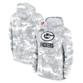 Parkc GB.Packers Arctic Camo Salute to Service Hoodies Limited Game Blank Player Stitched Jerseys