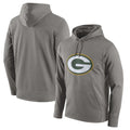 Parkc GB.Packers Gray Circuit Logo Pullover Hoodies Limited Game Blank Player Stitched Jerseys