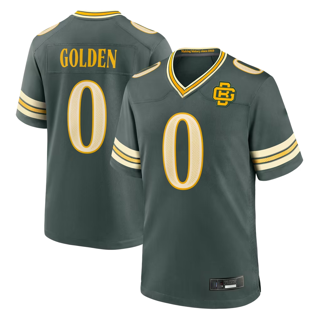 Parkc GB.Packers #0 Matthew Golden Green 2026 Rivalries Collection Game Stitched Jerseys