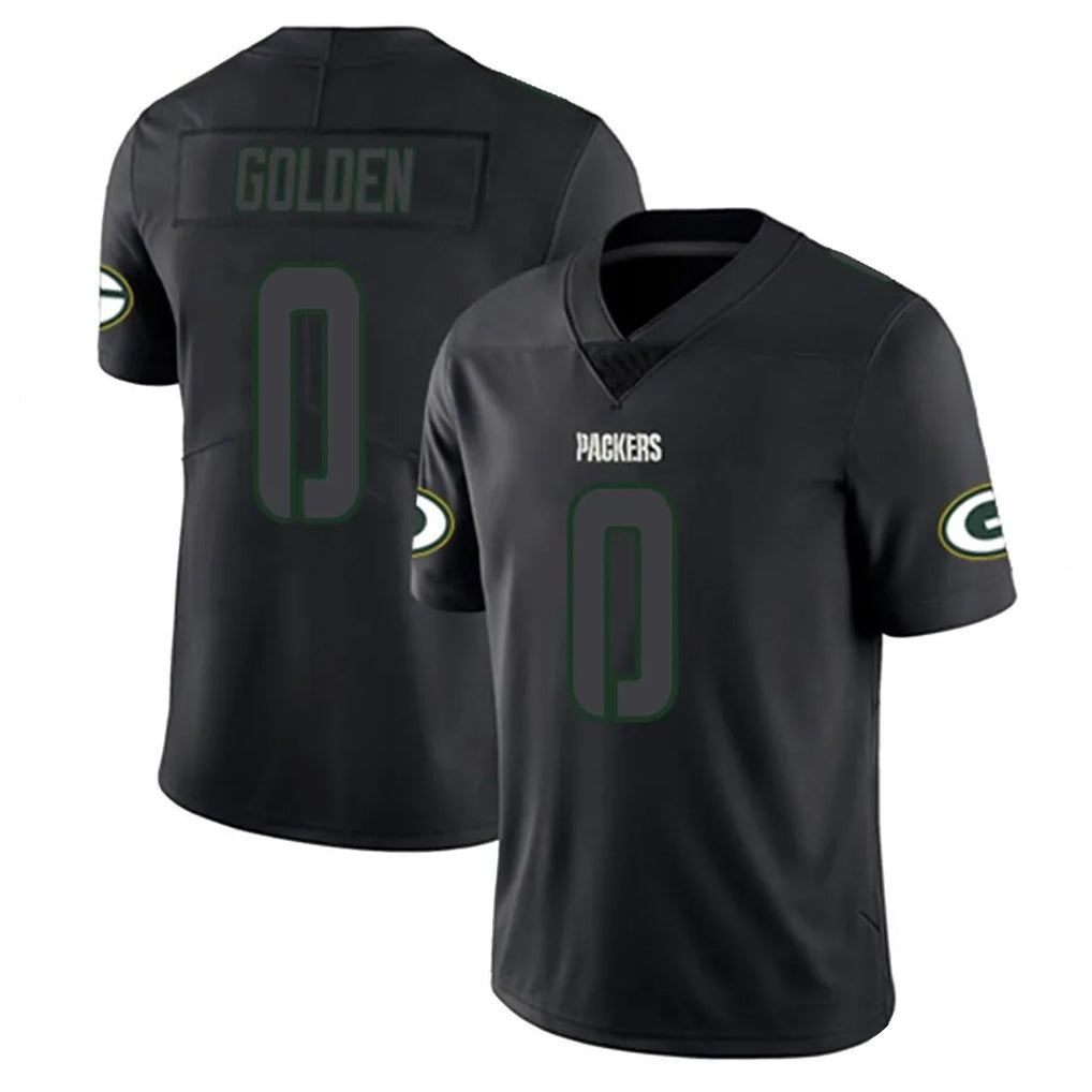 Parkc GB.Packers #0 Matthew Golden Player Black Impact Limited Home Game Stitched Jerseys