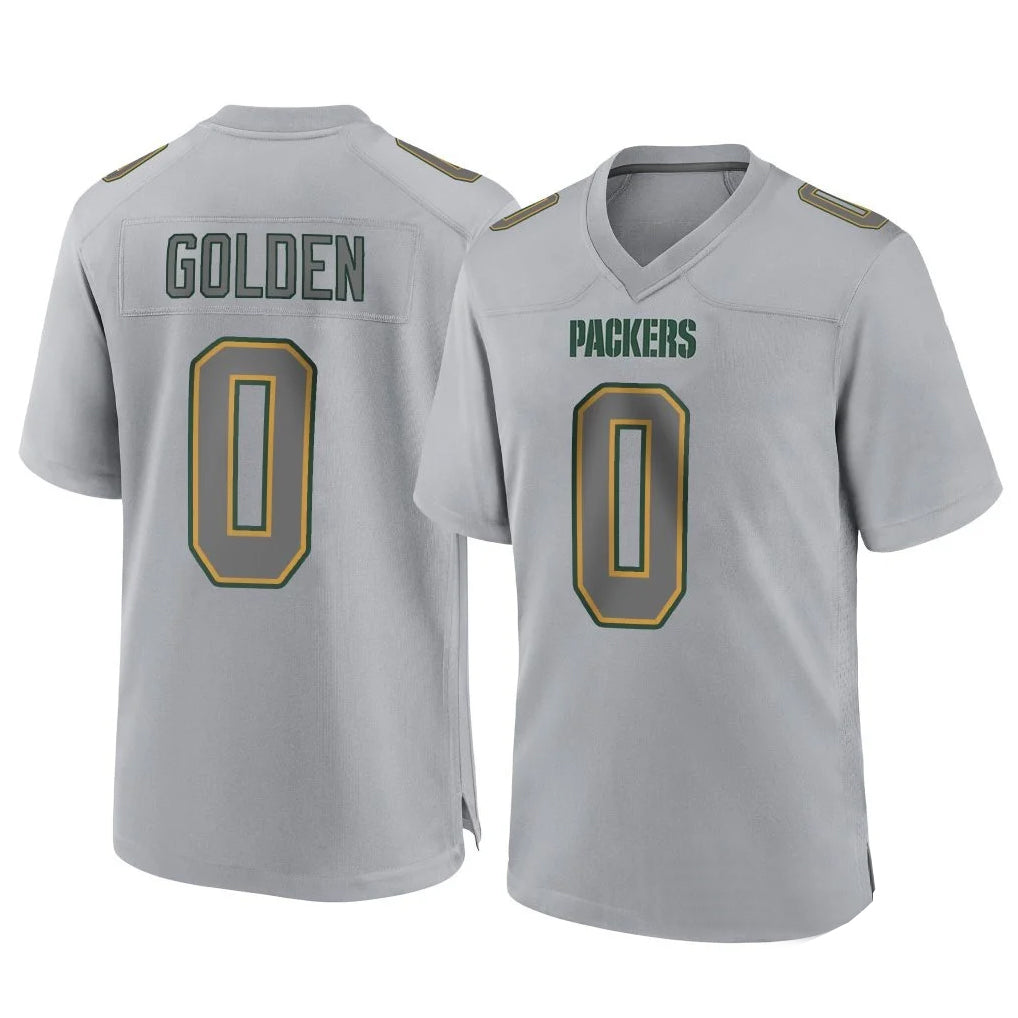 Parkc GB.Packers #0 Matthew Golden Player Gray Atmosphere Fashion Home Game Stitched Jerseys