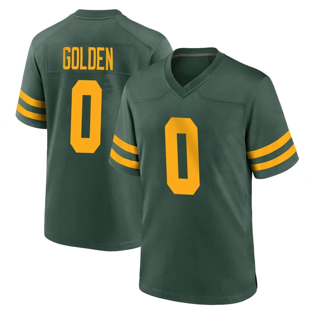 Parkc GB.Packers #0 Matthew Golden Player Green Alternate Home Game Stitched Jerseys