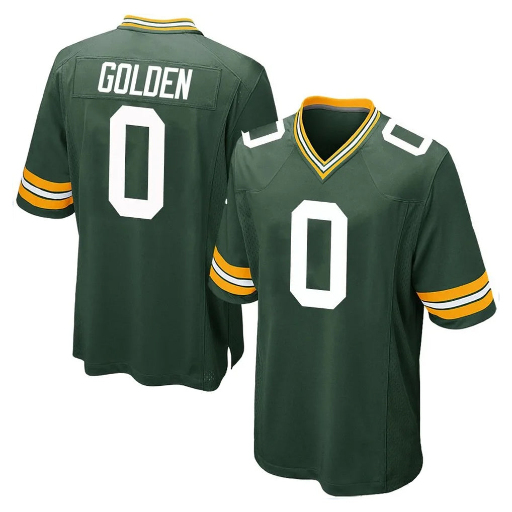 Parkc GB.Packers #0 Matthew Golden Player Green Home Game Stitched Jerseys