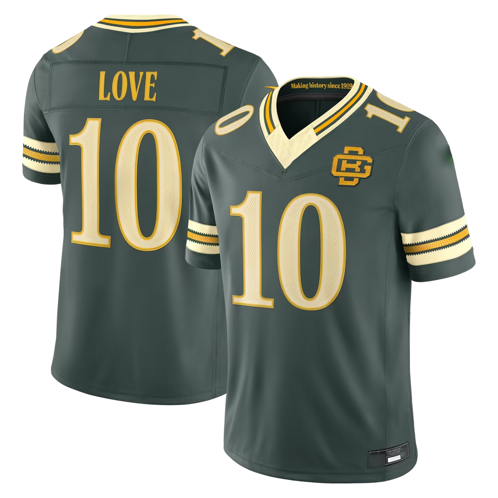 Parkc GB.Packers #10 Jordan Love Green 2026 Rivalries Collection Limited Stitched Jerseys