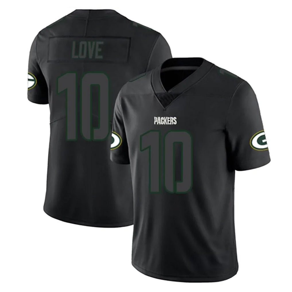 Parkc GB.Packers #10 Jordan Love Player Black Impact Limited Home Game Stitched Jerseys