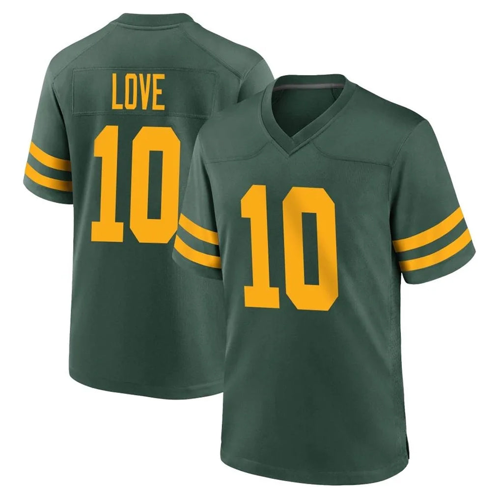Parkc GB.Packers #10 Jordan Love Player Green Alternate Home Game Stitched Jerseys