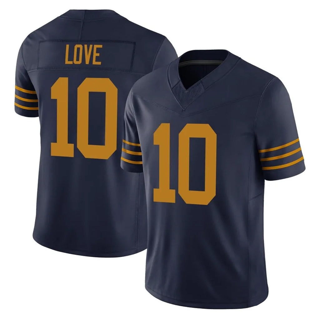 Parkc GB.Packers #10 Jordan Love Player Navy The 1923 Classic Vapor F.U.S.E. Home Game Stitched Jerseys