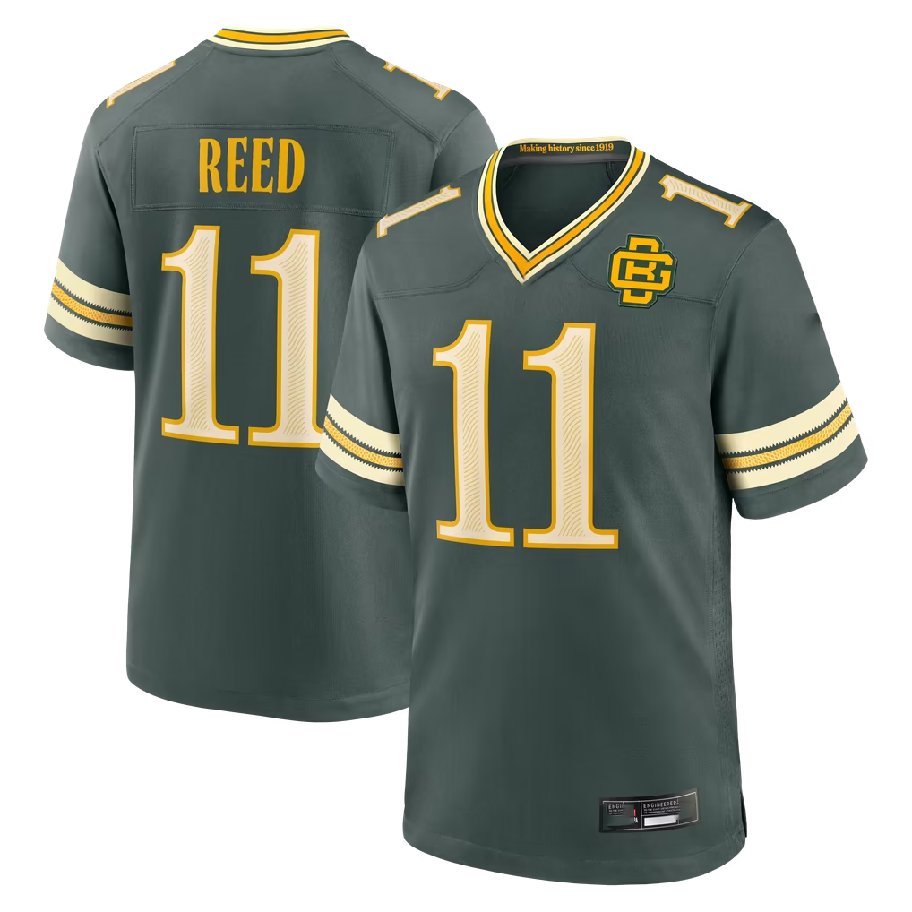 Parkc GB.Packers #11 Jayden Reed Green  2026 Rivalries Collection Game Stitched Jerseys