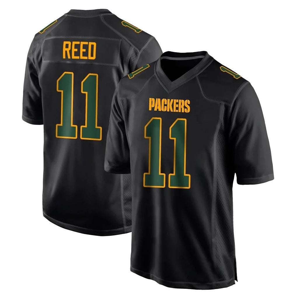 Parkc GB.Packers #11 Jayden Reed Player Black Fashion Home Game Stitched Jerseys