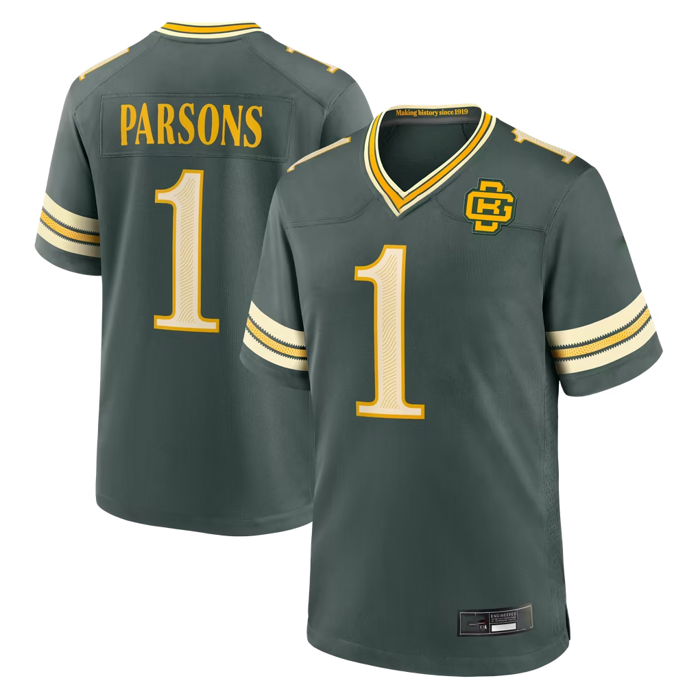 Parkc GB.Packers #1 Micah Parsons Green 2026 Rivalries Collection Game Stitched Jerseys