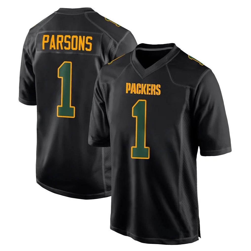Parkc GB.Packers #1 Micah Parsons Player Black Fashion Home Game Stitched Jerseys