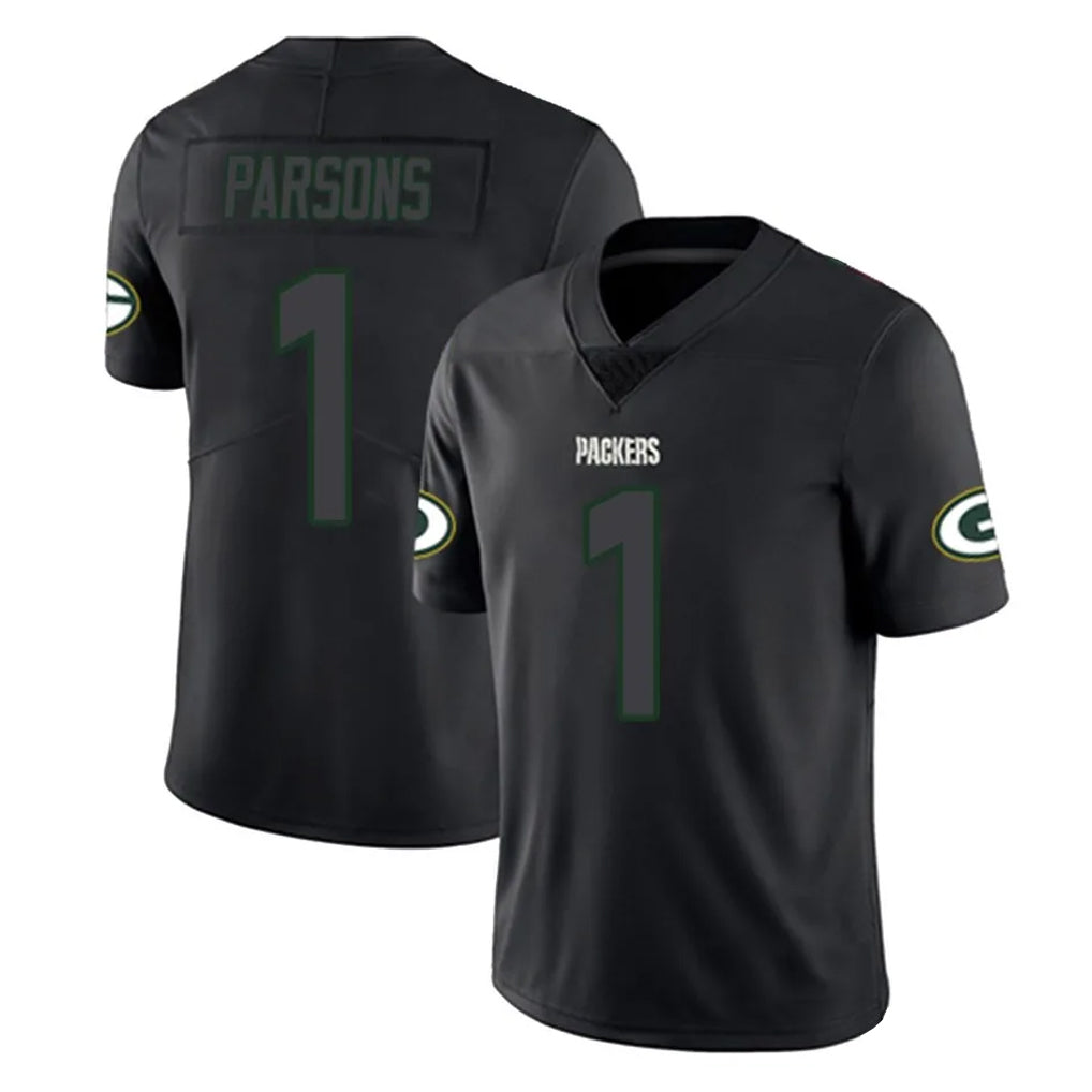 Parkc GB.Packers #1 Micah Parsons Player Black Impact Limited Home Game Stitched Jerseys