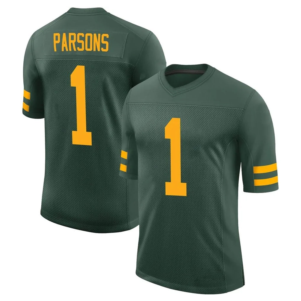 Parkc GB.Packers #1 Micah Parsons Player Green Alternate Vapor Home Game Stitched Jerseys
