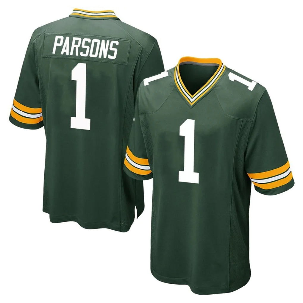 Parkc GB.Packers #1 Micah Parsons Player Green Home Game Stitched Jerseys