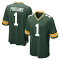 Parkc GB.Packers #1 Micah Parsons Player Green Home Game Stitched Jerseys