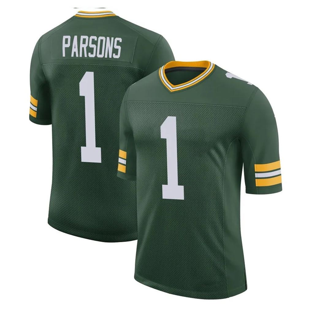Parkc GB.Packers #1 Micah Parsons Player Green Limited Classic Home Game Stitched Jerseys