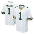 Parkc GB.Packers #1 Micah Parsons Player White Home Game Stitched Jerseys