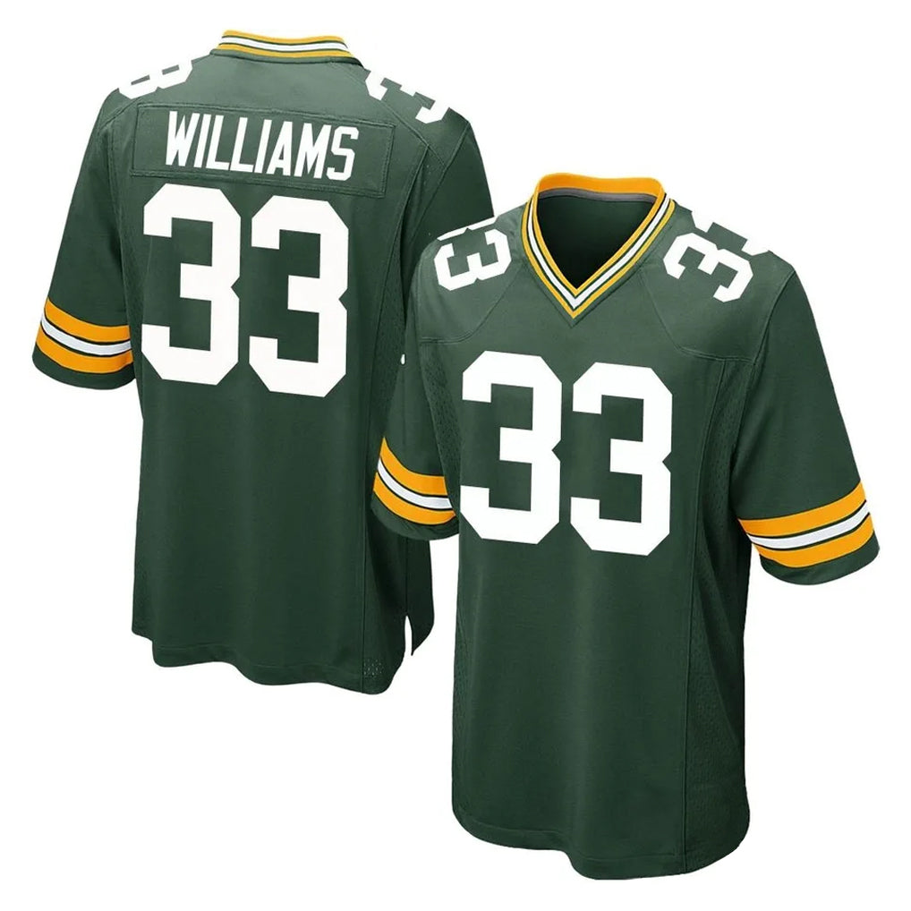 Parkc GB.Packers #33 Evan Williams Player Green Home Game Stitched Jerseys