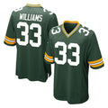 Parkc GB.Packers #33 Evan Williams Player Green Home Game Stitched Jerseys