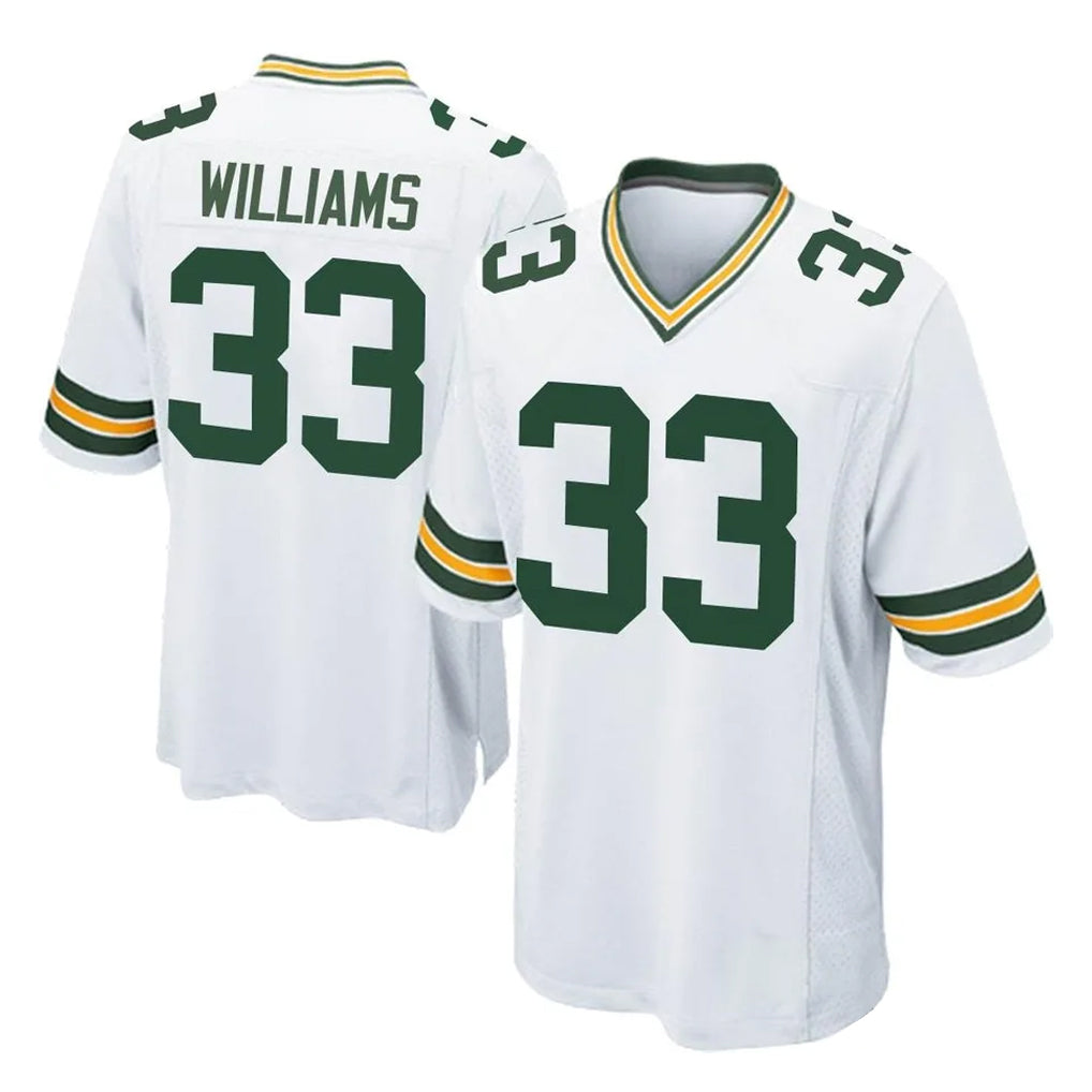 Parkc GB.Packers #33 Evan Williams Player White Home Game Stitched Jerseys