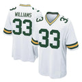 Parkc GB.Packers #33 Evan Williams Player White Home Game Stitched Jerseys